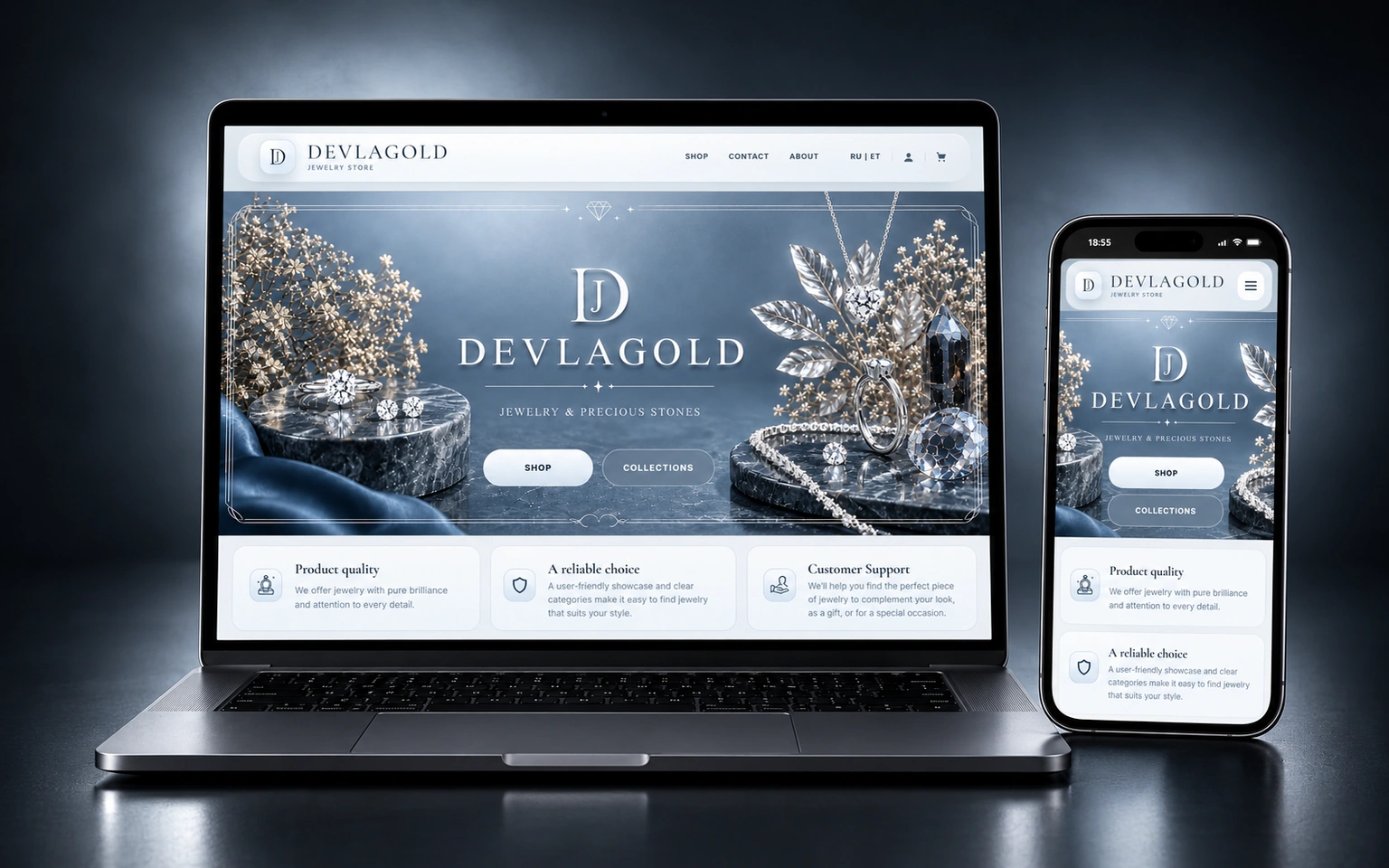DevlaGold — Jewellery online store
