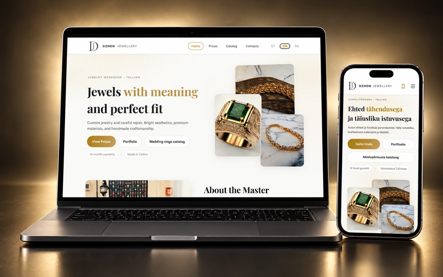 Dzhon Jewelry project